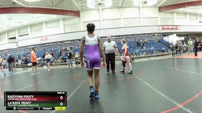 102 lbs Cons. Round 3 - Kaitlynn Fouty, Whiteland Wrestling Club vs La`Raya Veazy, The Fort Hammers Wrestling