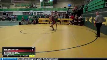 190 lbs Quarterfinal - Ben Bickerstaff, MARYSVILLE vs Dominic Konopka, Highland (Medina)