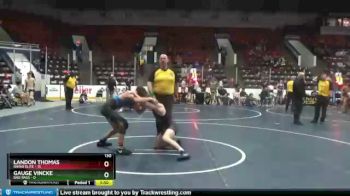 130 lbs Round 3 (4 Team) - Gauge Vincke, Bad Bass vs Landon Thomas, Rhino Elite