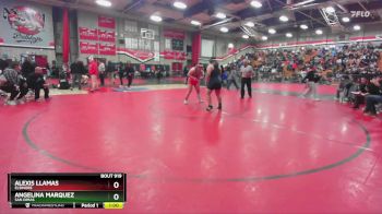 235 lbs Cons. Round 3 - Alexis Llamas, Elsinore vs Angelina Marquez, San Dimas