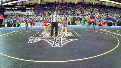 Girls-190 lbs Cons. Round 1 - Ta`ziyah Singletary, Cass Technical H.s. Girls vs Analize Tapia, Lowell Hs Girls