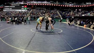 2A 285 lbs Champ. Round 1 - Joseph Trahan, Trinity vs Aaron Lee, Burns High School