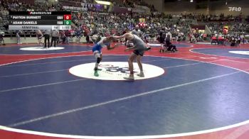 4A 126 lbs Semifinal - Adam Daniels, Paris High School vs Payton Burnett, GRAVETTE HIGH SCHOOL