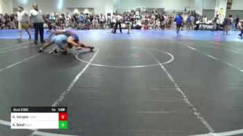 130 lbs Consi Of 4 - Anthony Vargas, Team G vs Antonio Beall, Mile High WC