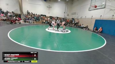 285 lbs Champ. Round 1 - Ayden Cooley, Mountain View vs Wyatt Panther, Natrona County