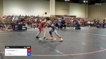 55 kg Quarters - Peter Del Gallo, South Side Wrestling Club vs Ezekiel Witt, Bison Wrestling Club