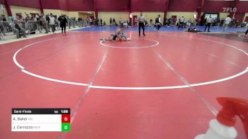 144 lbs Semifinal - Aidan Baker, Mayo Quanchi vs John Carrozza, Ridgefield