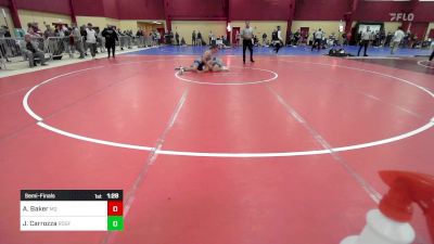 144 lbs Semifinal - Aidan Baker, Mayo Quanchi vs John Carrozza, Ridgefield