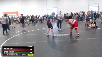 Quarterfinal - Xavier Hall, KNIGHTS YOUTH WRESTLING vs Gage Brusin, KC Elite Training Center