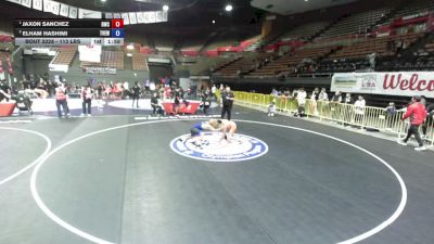 113 lbs 1st Place Match - Jaxon Sanchez, Reign Wrestling Club vs Elham Hashimi, Tri Valley Elite Wrestling Club