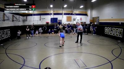 106 lbs Cons. Round 3 - Mackenzie Dry-Henich, Pine-Richland Hs vs Hayden Ramey, Fort Leboeuf Hs