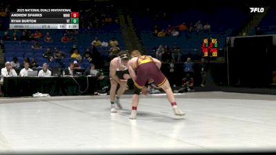 165 lbs Round 1 (16 Team) - Ryan Burton, Virginia Tech vs Andrew Sparks, Minnesota