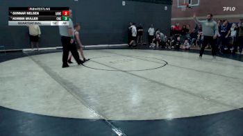 93 lbs Quarterfinal - Gunnar Nelsen, All American Wrestling Club vs Korbin Muller, Cougar Wrestling Club