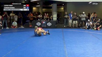 92 lbs Cons. Sub-quarters - Latigo Reed, Legacy Elite Wrestling Club vs Carson Banks, Midwest Xtreme