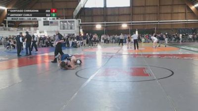 135 lbs Round Of 32 - Santiago Chrisjohn, Journeymen vs Anthony Curlo, Blair Academy