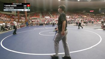 115 lbs Cons. Round 3 - Gala White, Colby HS vs Sophie Waters, Meriden-Jefferson West HS