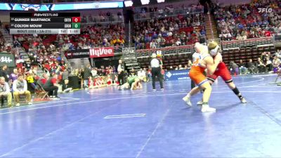 2A-215 lbs Cons. Round 2 - Gunner Martwick, Creston vs Colton Mouw, Sioux Center