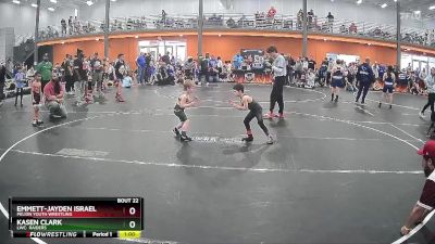 50 lbs Quarterfinal - Kasen Clark, LWC: Raiders vs Emmett-Jayden Israel, Pelion Youth Wrestling
