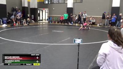 52 lbs Round 1 - Skyler Brown, Region Wrestling Academy vs McKenna Goth, Minnesota