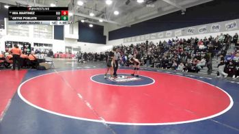 100 lbs Champ. Round 1 - Getse Poblete, Capistrano Valley vs Mia Martinez, Eleanor Roosevelt