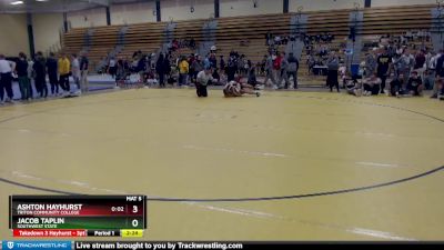 157 lbs 5th Place Match - Jacob Taplin, Southwest State vs Ashton Hayhurst, Triton Community College