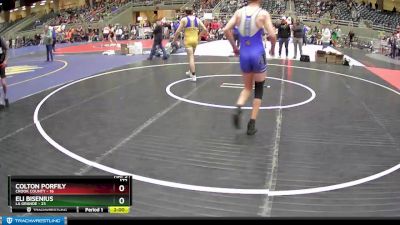 172 lbs Finals (8 Team) - Eli Bisenius, La Grande vs Colton Porfily, Crook County