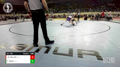 5A - 125 lbs Quarterfinal - Aubrey Merrell, MANNFORD vs Frankie West, CATOOSA