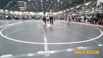 75 lbs Round Of 16 - Antonio Aguilar, RedWave Wrestling vs Weston Shamhart, Klamath Basin Warriors