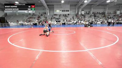 152 lbs Rr Rnd 1 - Wyatt Hoppes, The Asylum Red vs Jackson Butler, TNWC Silver Fox