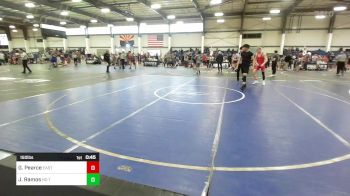 150 lbs Consi Of 16 #2 - Gunner Pearce, East Valley WC vs Joseph Ramos, No Team