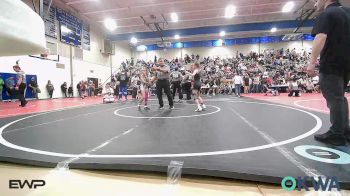 57-62 lbs Rr Rnd 3 - Michele Thompson, Wyandotte Youth Wrestling vs Mia Jackson, Grove Takedown Club