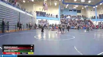 138 lbs Champ. Round 2 - Xzavier Matinez, Burley High School vs Brigham Bagley, Corner Canyon High School