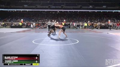 D1-165 lbs Quarterfinal - Yaseen Jaber, Allen Park HS vs Blake Ottow, Byron Center HS