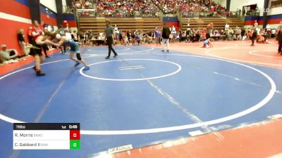 76 lbs Consi Of 8 #1 - Riley Morris, Broken Arrow Wrestling Club vs Chase Gabbard II, Raw Wrestling Club