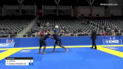 OMAR SABHA vs FRANCISCO RAMOS MENDES NETO 2021 World IBJJF Jiu-Jitsu No-Gi Championship