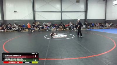 50-53 lbs Round 1 - Adeliah Gaerlan, Thunder Mountain Wrestling Club vs Braelyn Humphrey, Blaine Barracudas Wrestling Club