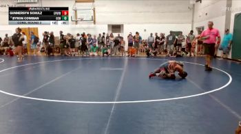 71-77 lbs Cons. Round 2 - Byron Cowman, Olney Cubs WC vs Gunnersyn Schulz, El Paso Gridley Youth Wrestlng