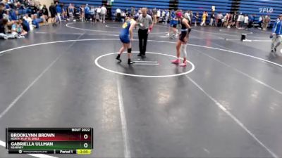 135 lbs Round 4 - Brooklynn Brown, North Platte Girls vs Gabriella Ullman, Kearney