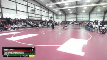 110 lbs Quarterfinal - Abbey West, Jordan vs Andelynn Stephensen, Juab