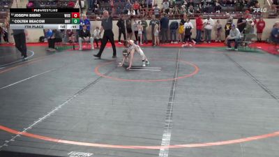 80_B lbs 7th Place - Joseph Bibro, Wissahickon vs Colten Beacom, United