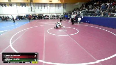 132 lbs Cons. Semi - Adriana Hoskin, Tuba City vs Chaniqua Begay, Window Rock