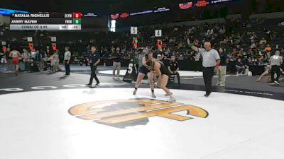 145 lbs Consi Of 8 #1 - Natalia Righellis, Olympian (SD) vs Avery Naven, Frontier (CS)