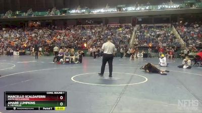 4A 132 lbs Cons. Round 1 - Marcello Scaldaferri, South Mecklenburg vs Amarr Lumpkins, R J Reynolds