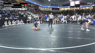 132 lbs Quarterfinal - JJ Callahan, Alburnett vs Declan Munro, Woodbury Central