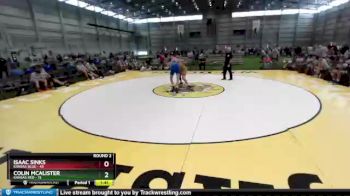 160 lbs Round 2 (8 Team) - Isaac Sinks, Kansas Blue vs Colin McAlister, Kansas Red