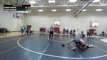 115 lbs Champ. Round 1 - Cassie Osborne, American Falls vs Lindsay Eubank, Salmon