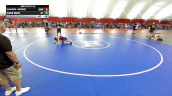 102-103 lbs Round 1 - Hayden Hiebert, Long Prairie Grey Eagle-Browerville Wolves vs Gage Enos, Batavia