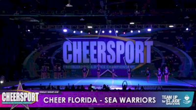 Cheer Florida All Stars - Sea Warriors [2023 L6 Senior - XSmall Day 1] 2023 CHEERSPORT: Friday Night Live