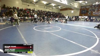 285 lbs Cons. Round 2 - Adam Valdez, Centennial Corona vs Skyler Young, Hueneme