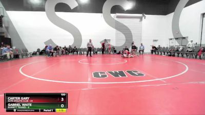 100 lbs Placement Matches (8 Team) - Gabriel Waite, Burnett Trained vs Carter Gary, Elite Athletic Club